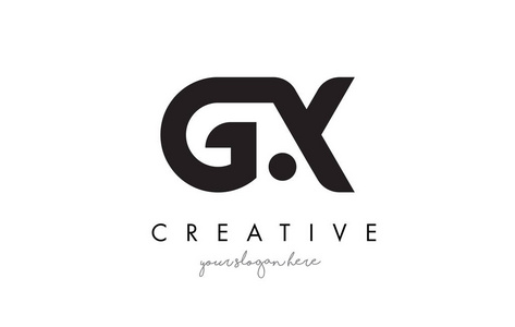 gx 字母标志设计与创意现代时尚排版照片