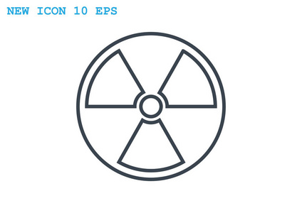 简单的辐射标志图标