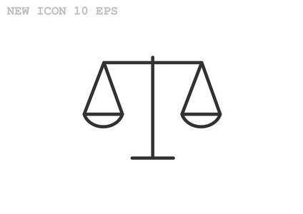 体重秤的正义简单 web 图标