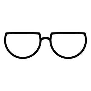 眼镜图形向量例证图标