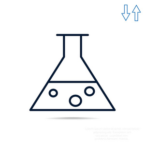 化学瓶简单 web 图标