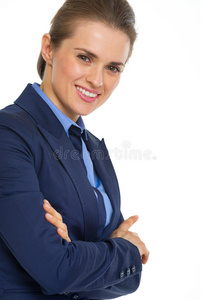 微笑的商业女性肖像