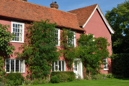 英国 风景 国家 小屋 建筑 自然 窗口 村庄 英语 粉红色