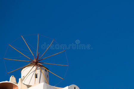 圣托里尼奥亚的传统风车