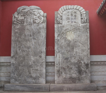 中国古代建筑石碑