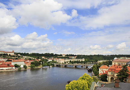 布拉格的vltava河