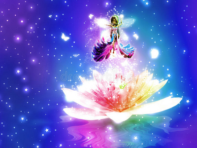 粉红色的花仙子图片