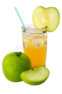 果汁和苹果图片