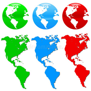 彩色地球图标集