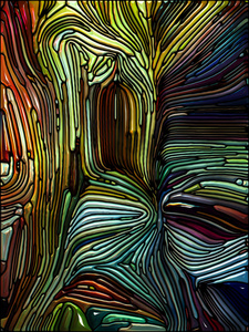 彩色碎片的彩色玻璃图案的组成, 适合作为丰富多彩的设计,创意,艺术和