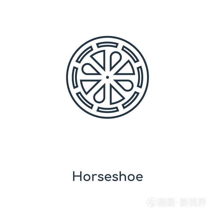 马蹄形矢量图标简单和现代平面符号为网站, 手机, 标志, 应用程序, ui