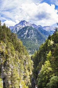 景观视图巴伐利亚阿尔卑斯山在德国, 欧洲