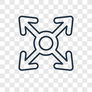 扩展矢量图标简单和现代平面符号为网站, 移动, 徽标, 应用程序, ui.