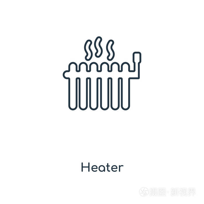 加热器矢量图标简单而现代的平面符号为网站,手机,徽标,应用程序,ui.