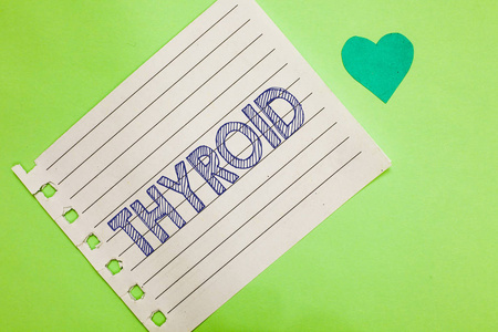 信息提醒文字书写文本甲状腺.