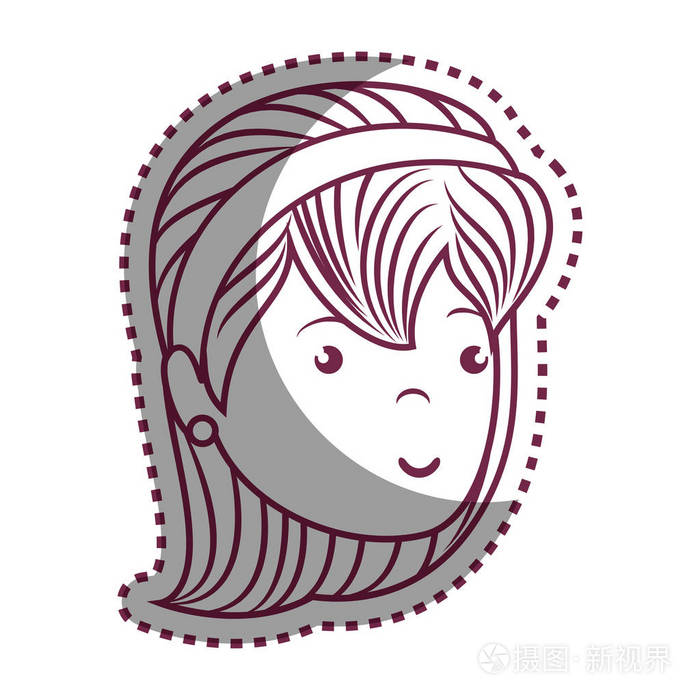 美丽的女人头像字符