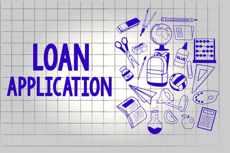 手写文本贷款申请。概念含义提供借款人财务信息的文档