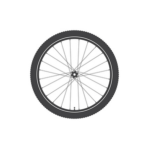 矢量自行车车轮图标照片