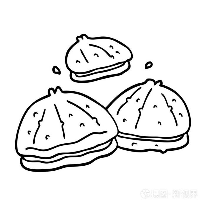 海蛎饼简笔画图片