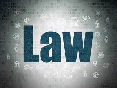 法律概念 法律对数字数据论文的背景