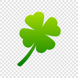 绿色背景的三叶草图片