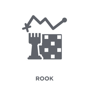 rook 图标。从策略50集合中选择设计概念。简单的元素向量例证在白色背景
