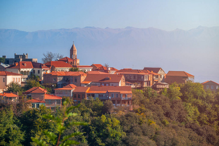 sighnaghi signagi 是卡赫蒂地区的一个格鲁吉亚小镇。西尼纳吉在佐治亚州被称为 爱的城市