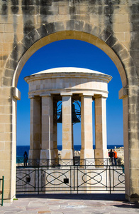 一战通过拱门在下巴拉卡花园, 瓦莱塔, 马耳他