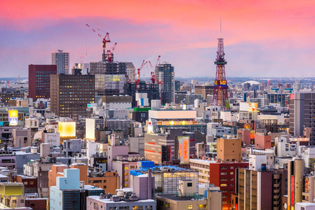 日本札幌城市景观