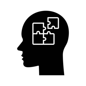 解决方案标志符号图标.解决问题.思维过程.找到解决方案.解决问题.