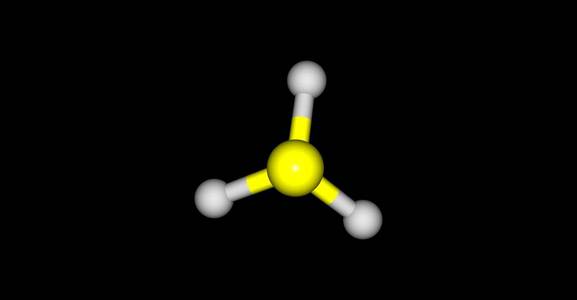 磷化氢分子结构上黑色孤立