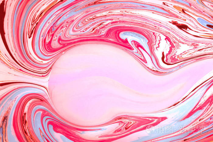 水上油漆的污渍.ebru 艺术, 大理石纸