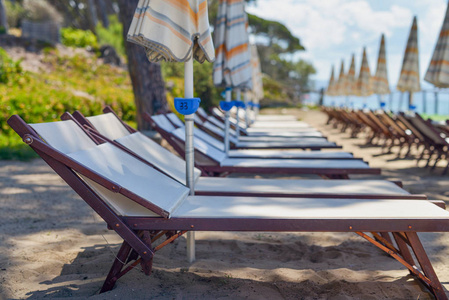 沙滩椅 遮阳伞夏季
