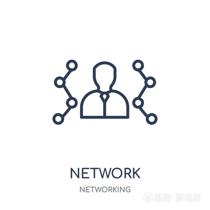 网络管理员线性符号设计从网络集合.