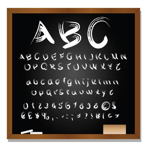 集或集合的手写体字母表图片