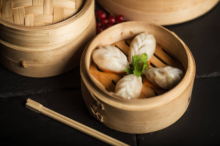 点心饺子.中国传统食品照片