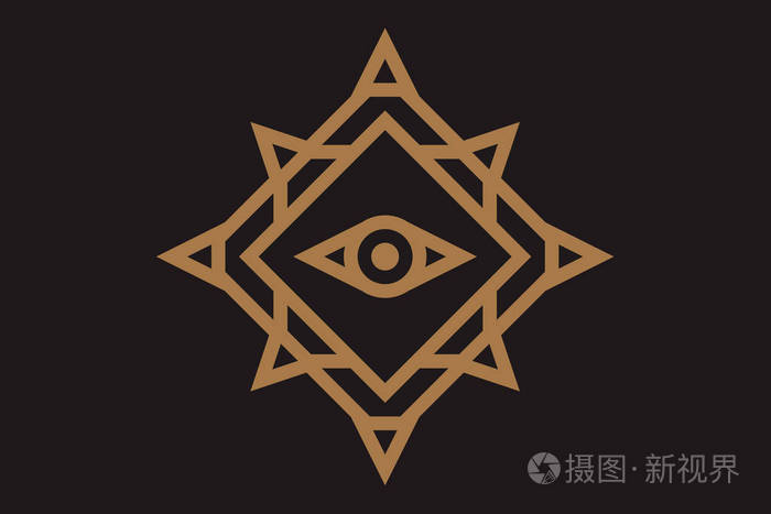 神圣符号设计-抽象几何插图