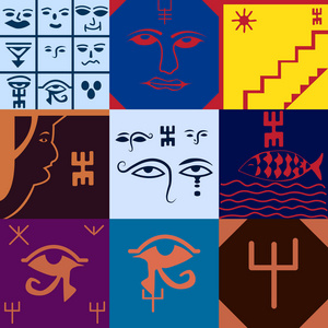 摩洛哥壁画装饰设计艺术符号图片