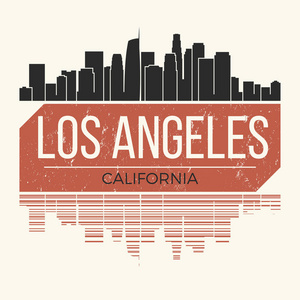 洛杉矶图形，t 恤设计，t 恤打印 排版 embl