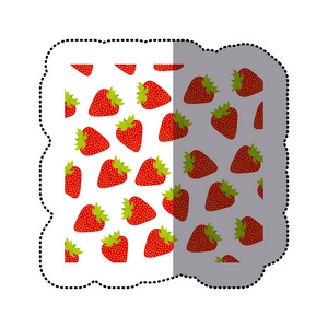 颜色草莓果实背景图标