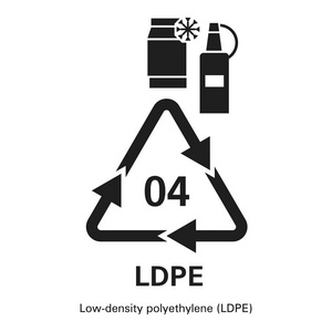 低密度聚乙烯图标, 简单的风格