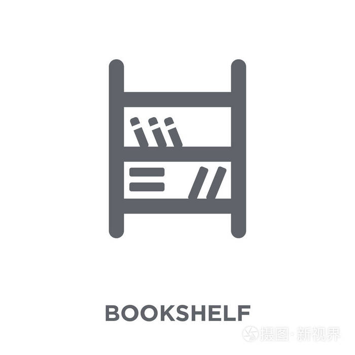 书架图标.书架设计理念来自家具和家居收藏.