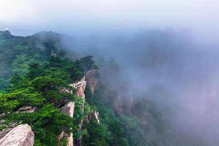 黄山 中国 14 年7 月29 日 景观的黄色的山照片 正版商用图片0tuja6 摄图新视界