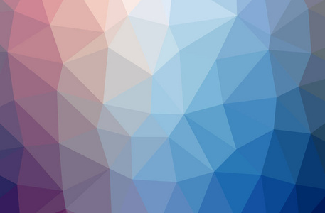 抽象低聚蓝色和紫色水平的背景的例证