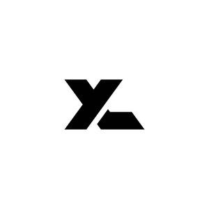 现代矢量徽标字母 xl. xl 字母设计向量