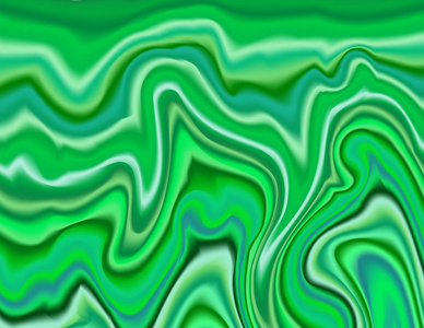抽象的绿色纠结海景