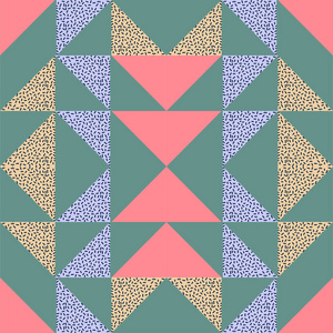 无缝三角形抽象几何图案背景