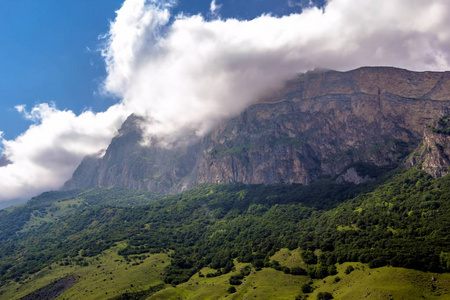 山风景，美丽的云彩