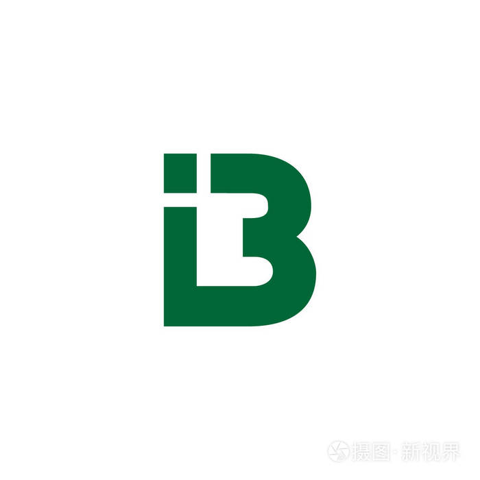 豪华矢量标志高级字母 b 标志与现代设计.优雅的企业身份.