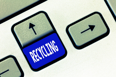 文字书写文本回收。将废物转化为可重复使用材料以保护环境的经营理念